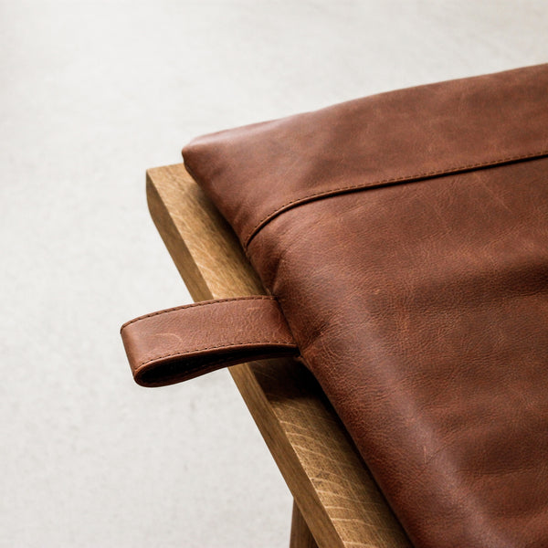 Risto Leather Cushion 48x20