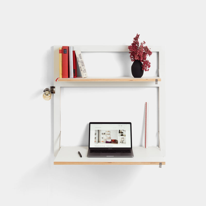 Fläpps Wall Desk with Shelf 32x32
